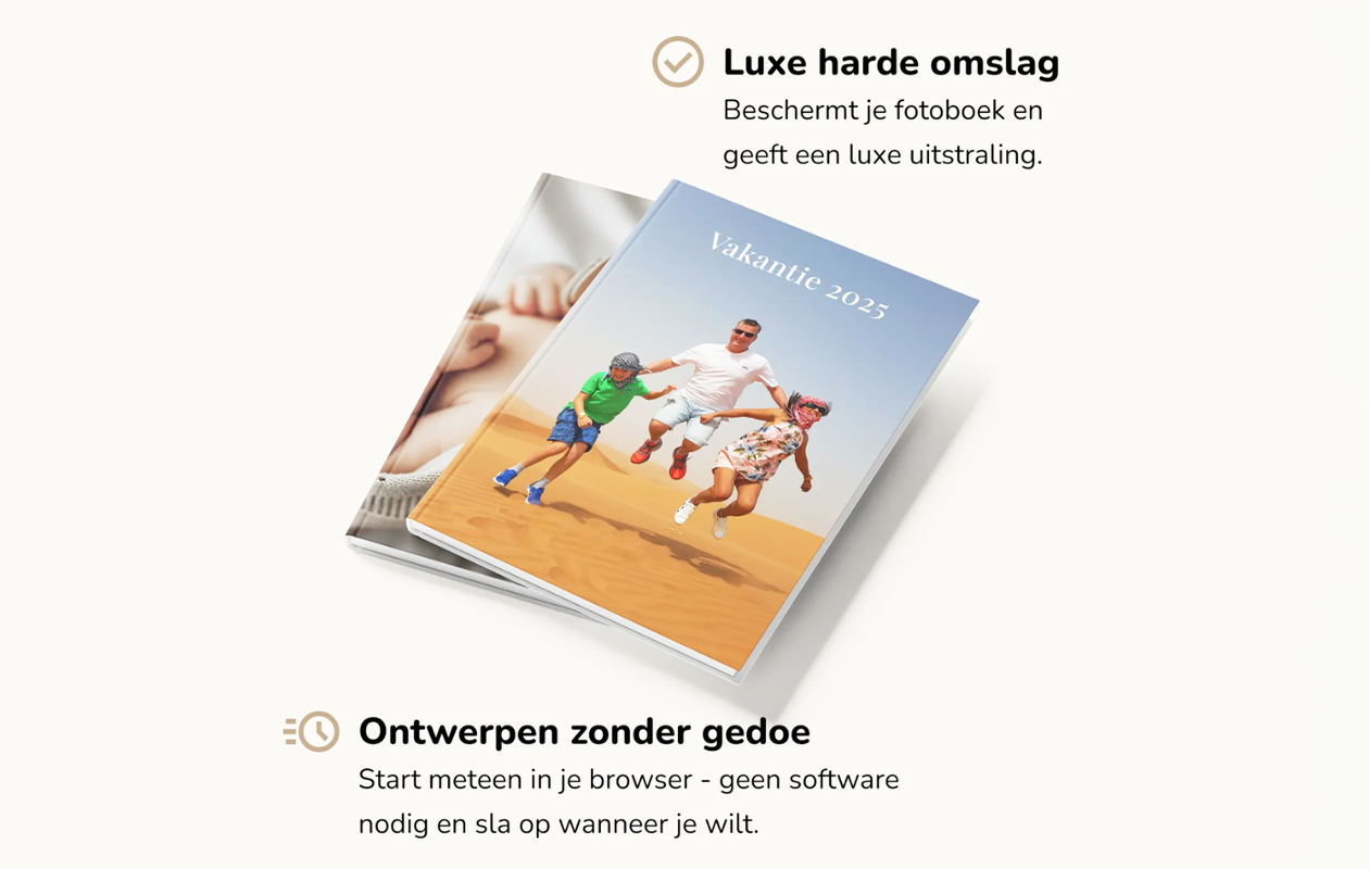Ontvang €70 korting op een XXL Fotoboek A4 met 144 pagina’s