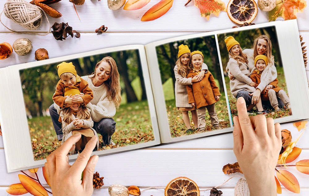 Ontvang €70 korting op een A4-fotoboek met 144 pagina’s (30 x 20 cm)