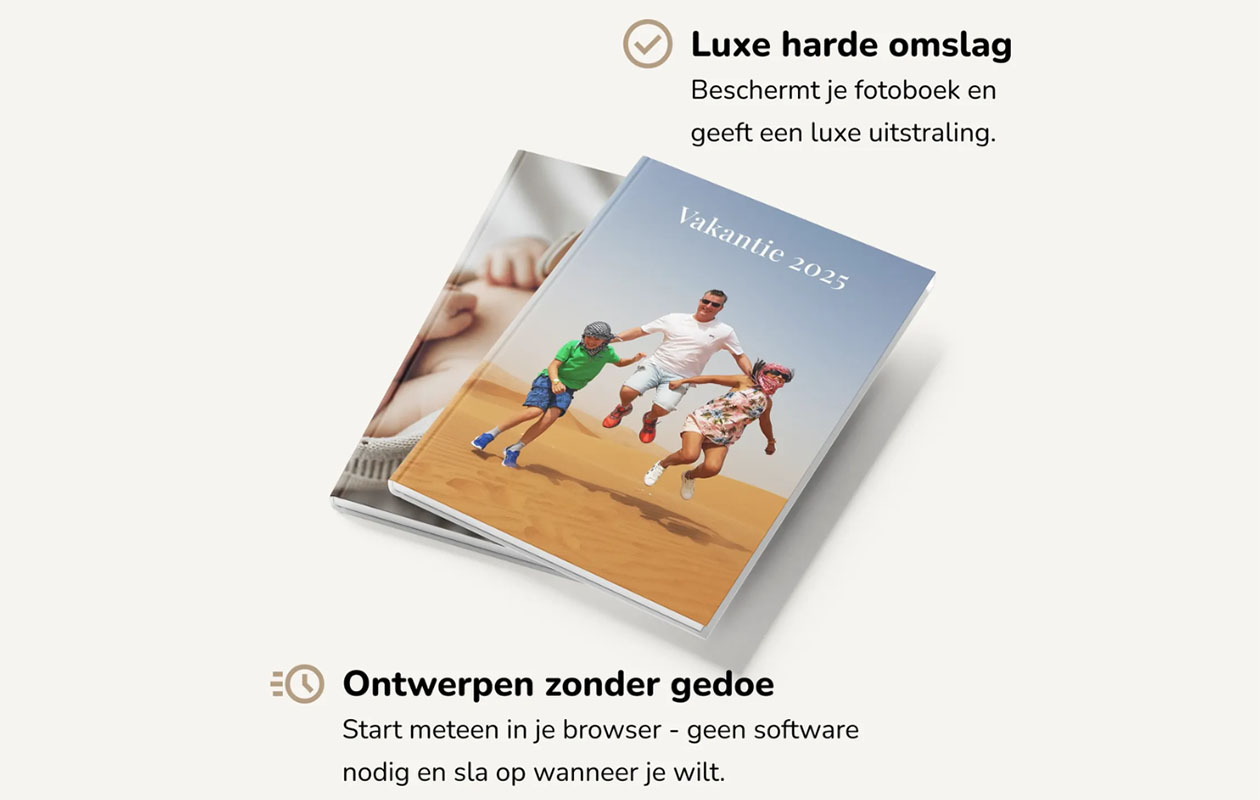 Ontvang €70 korting op een XXL Fotoboek A4 met 144 pagina’s