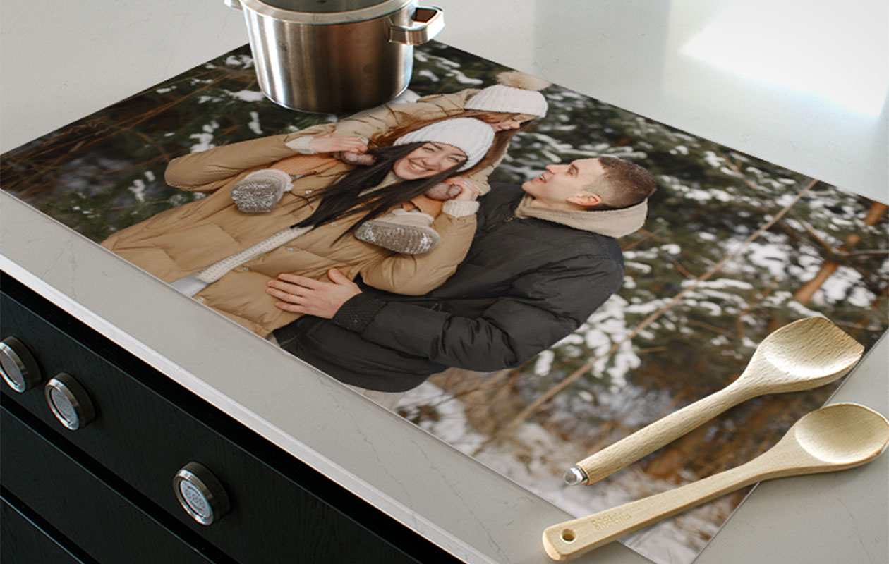 Ontvang €55 korting op een inductiebeschermer met foto (kies uit 50 formaten)