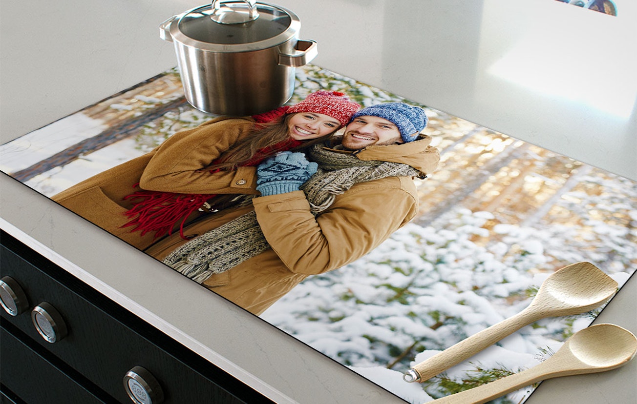 Ontvang €55 korting op een inductiebeschermer met foto (kies uit 50 formaten)