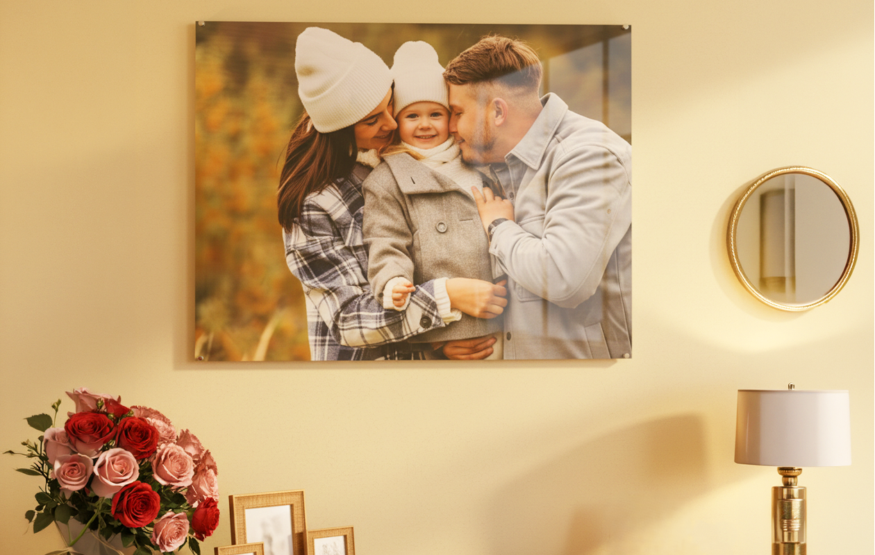 Ontvang €100 korting op een foto op plexiglas 80 x 60 cm