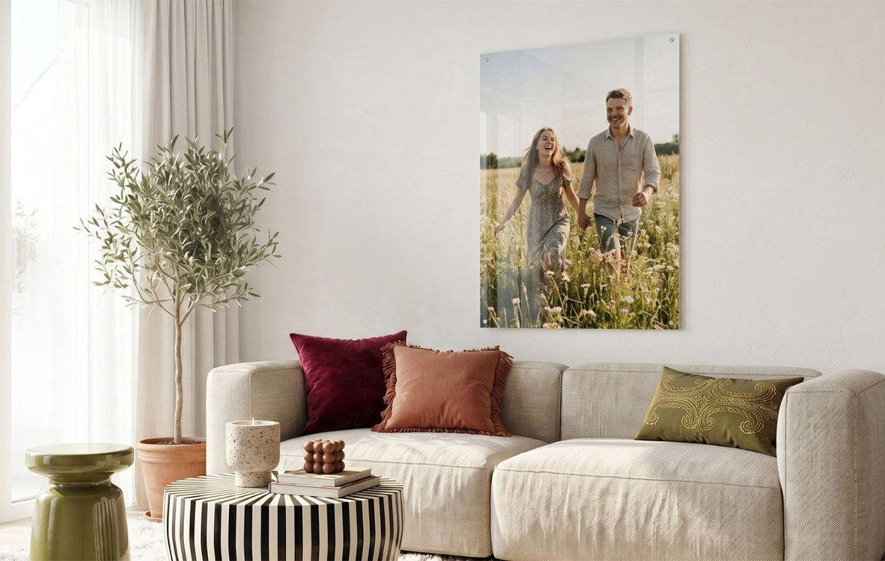 Ontvang €100 korting op een foto op plexiglas 80 x 60 cm