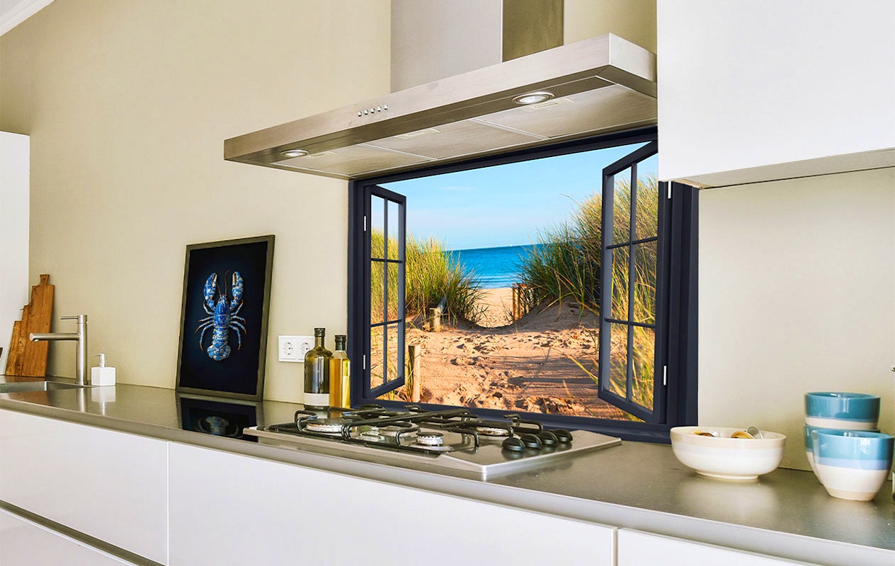 Ontvang €100 korting op een spatscherm (60 x 40 cm)