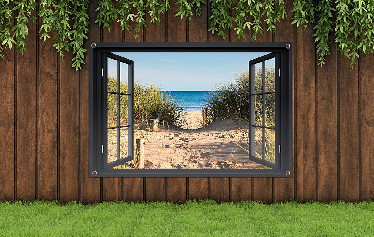 Ontvang €49 korting op een tuinposter naar keuze (120 x 80 cm)