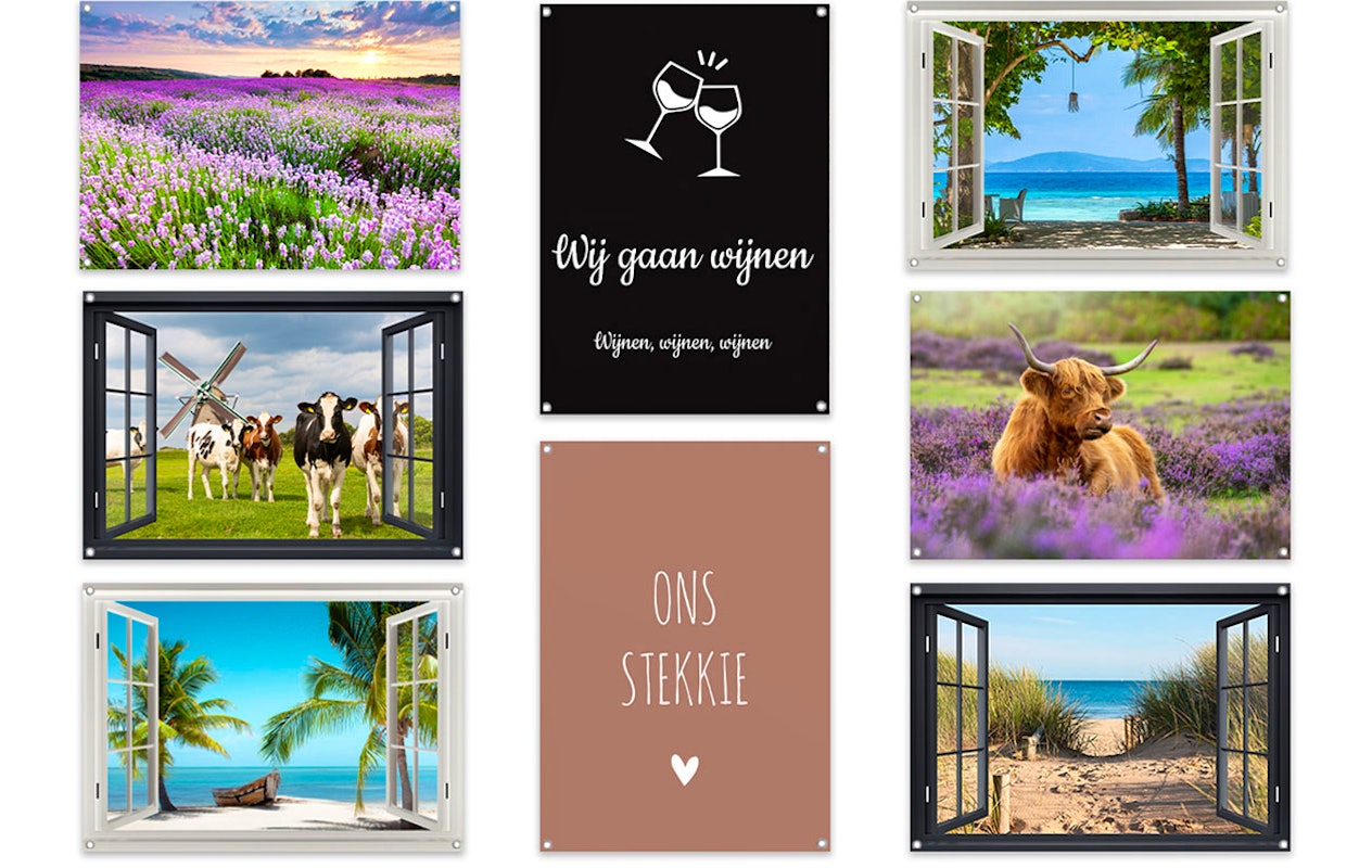 Recevez 49 € de réduction sur une affiche de jardin au choix (120 x 80 cm)