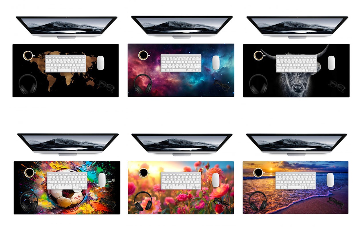 Ontvang €45 korting op een bureau onderlegger (90 x 45 cm)