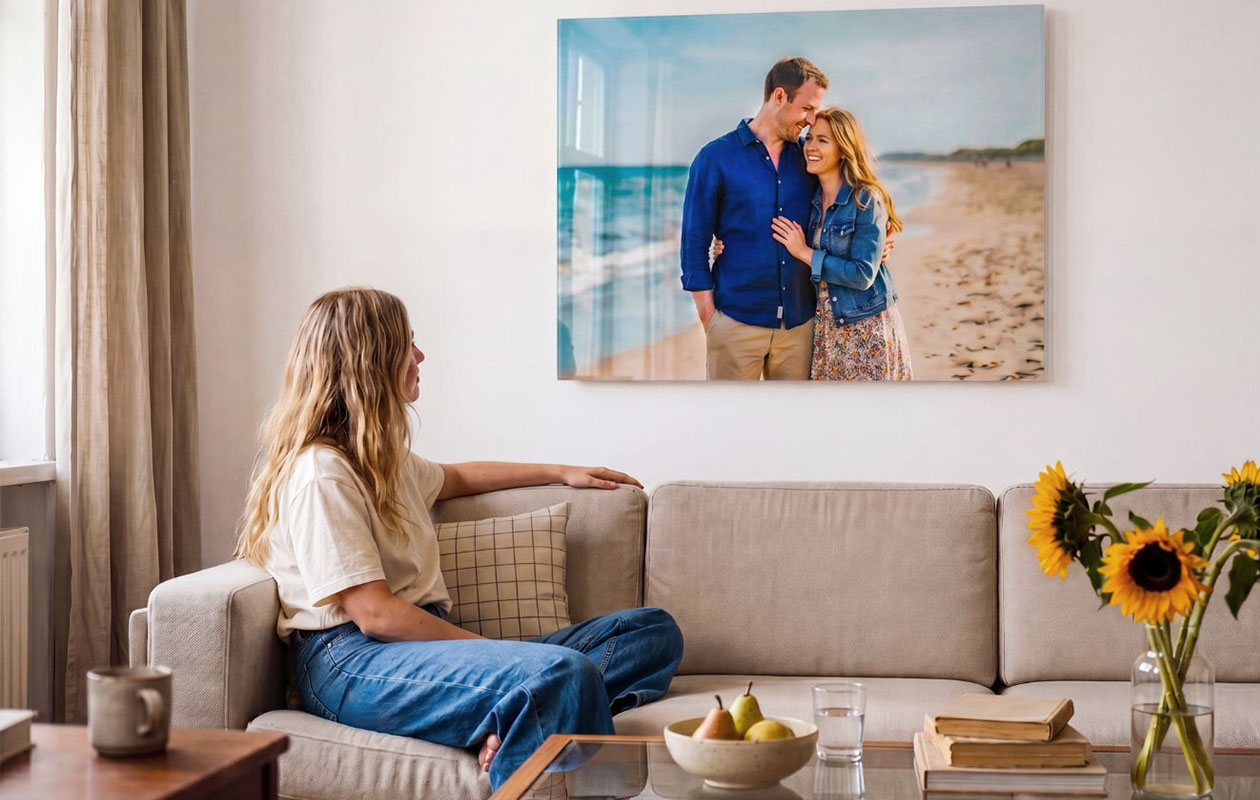Photo XXL sur plexiglas (120 x 80 cm) – Bénéficiez de 130 € de réduction
