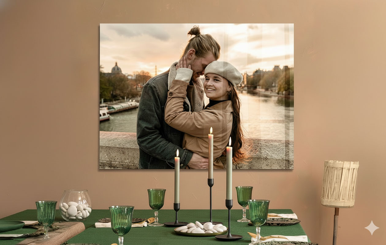 Bon d'achat d'une valeur de 130 € pour une photo sur plexiglas XXL (120 x 80 cm)
