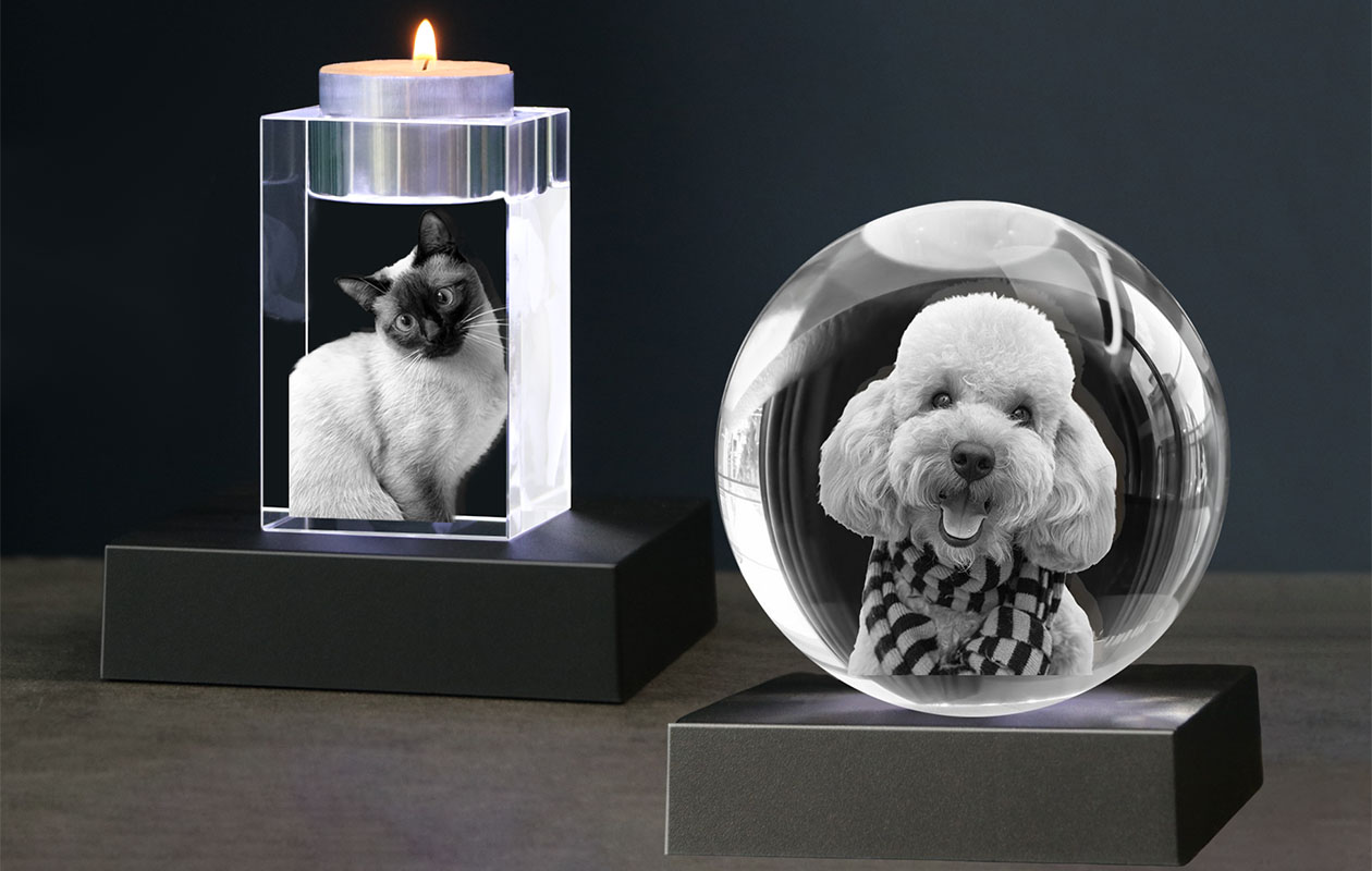 Ontvang €65 korting voor een 3D-foto in kristal