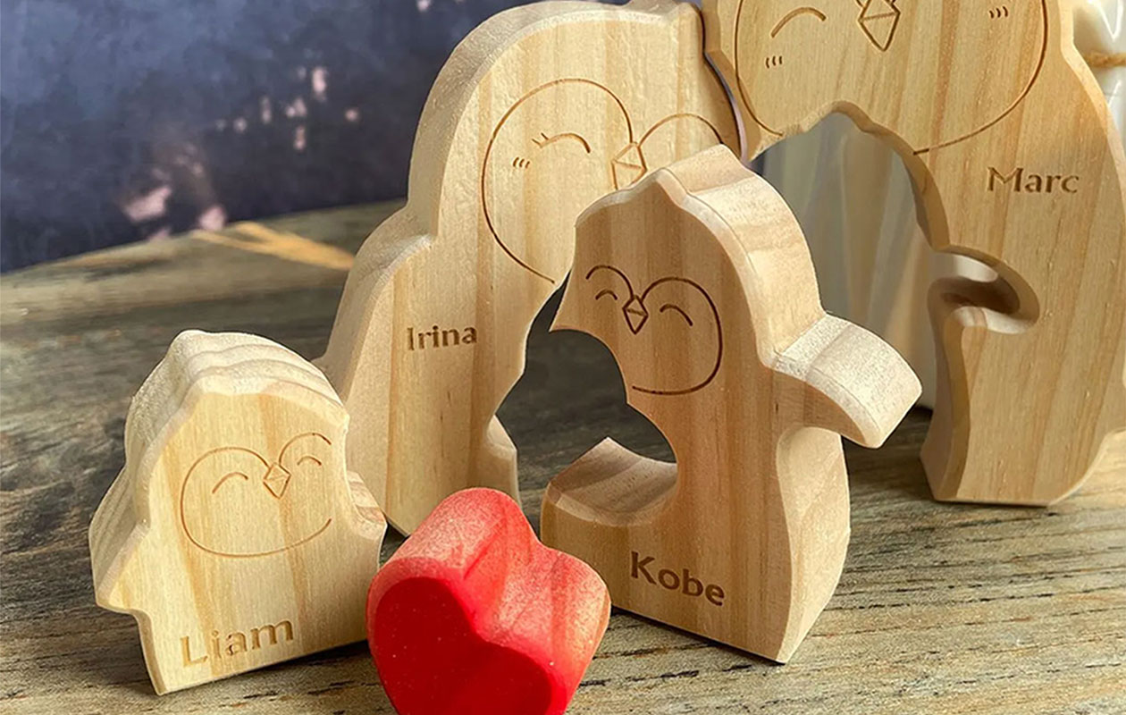 Ontvang €40 korting op een gepersonaliseerde familie puzzel