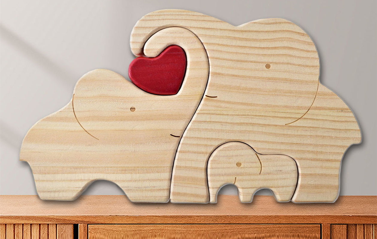  Ontvang €40 korting op een gepersonaliseerde familie puzzel