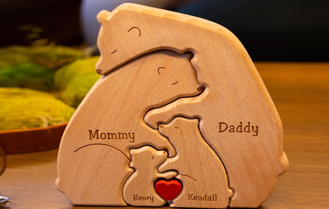  Ontvang €40 korting op een gepersonaliseerde familie puzzel