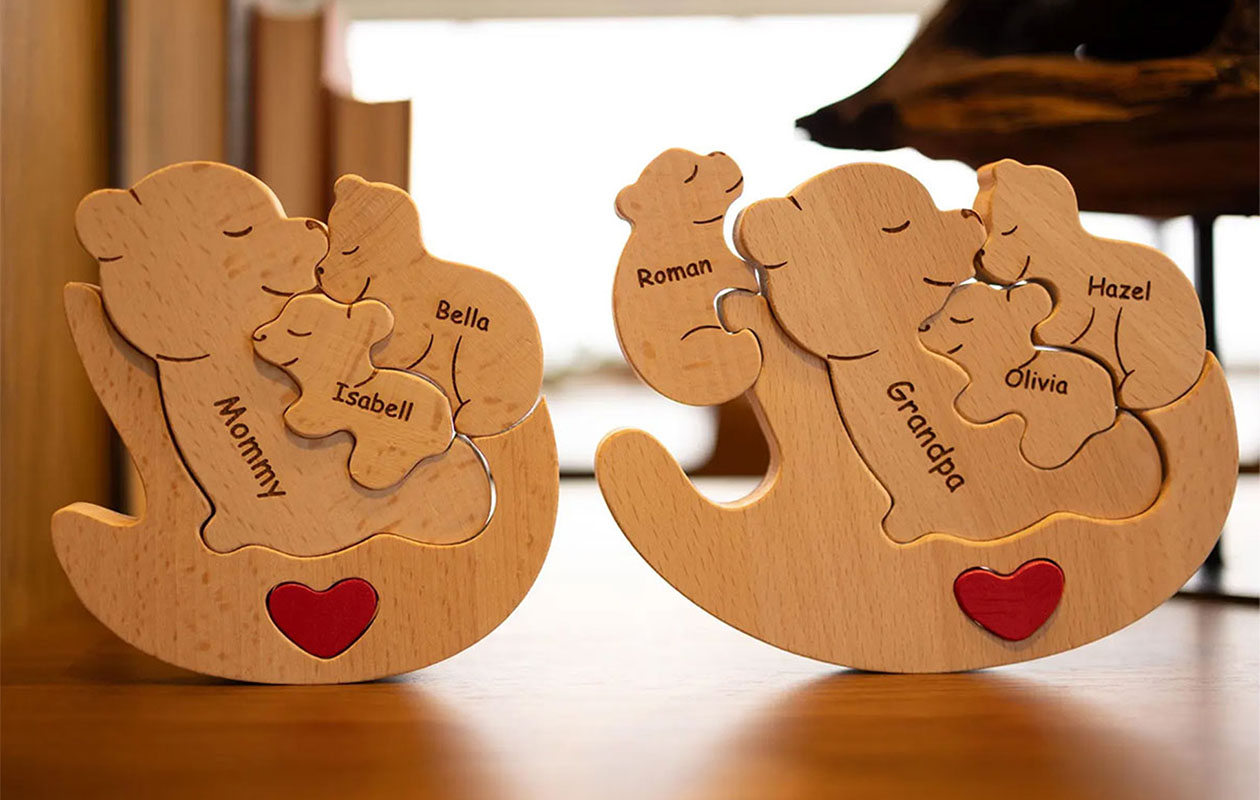  Ontvang €40 korting op een gepersonaliseerde familie puzzel