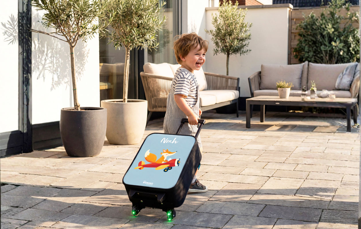 Ontvang € 50 korting op een kinderkoffer naar keuze met personalisatie en 750+ designs