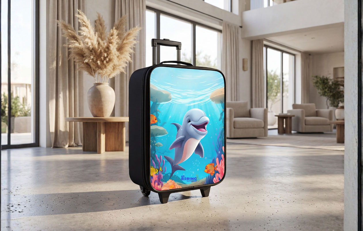 Ontvang € 50 korting op een kinderkoffer naar keuze met personalisatie en 750+ designs