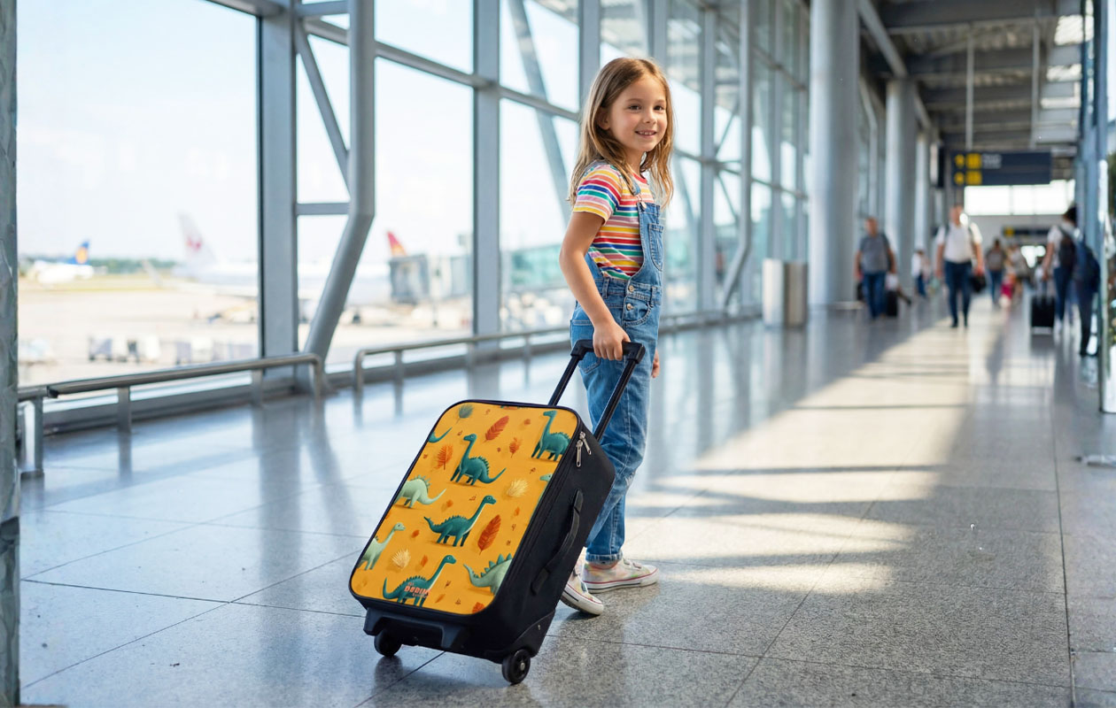 Ontvang € 50 korting op een kinderkoffer naar keuze met personalisatie en 750+ designs