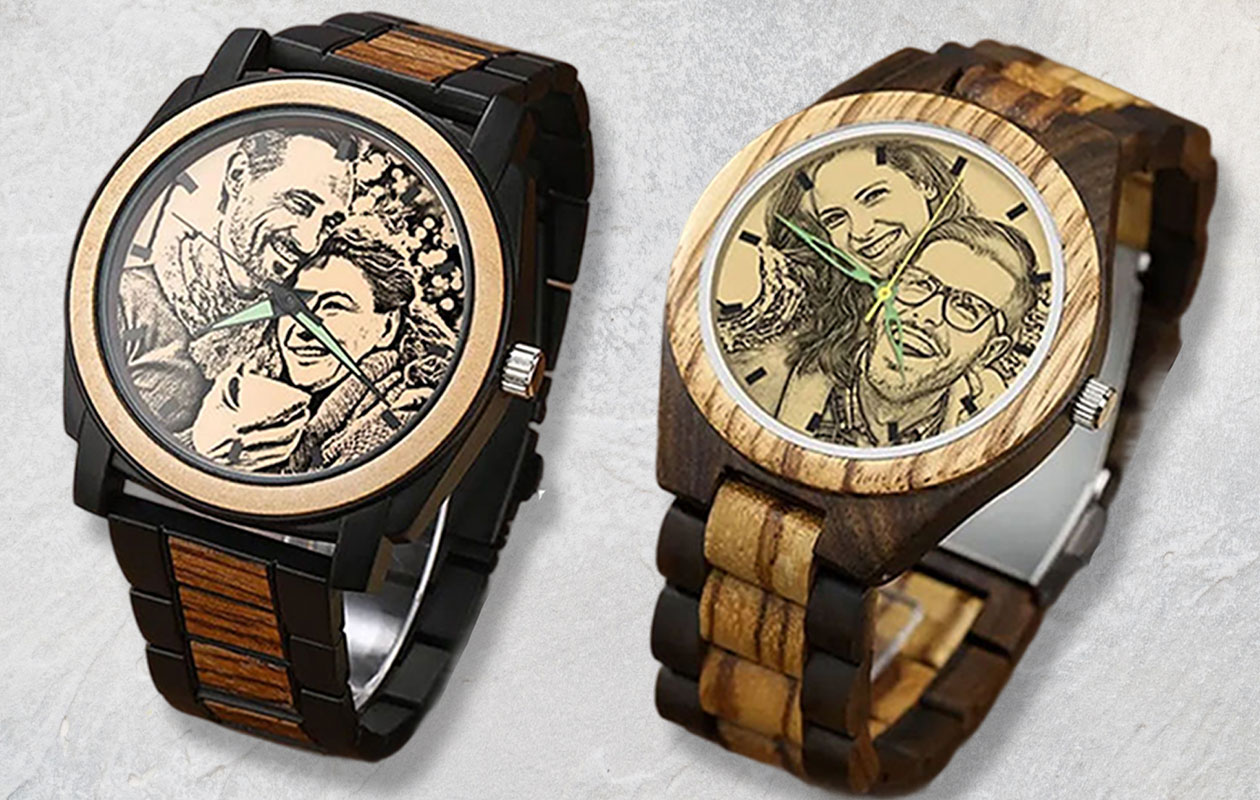 Ontvang €60 korting op een gepersonaliseerde horloge