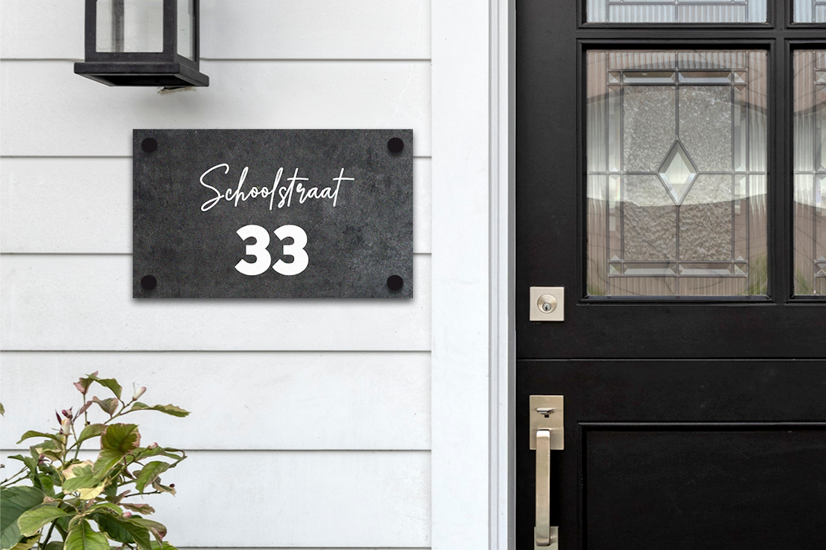 Panneau de Num&#xE9;ro de Maison personnalis&#xE9; (&#xF8; 20cm)