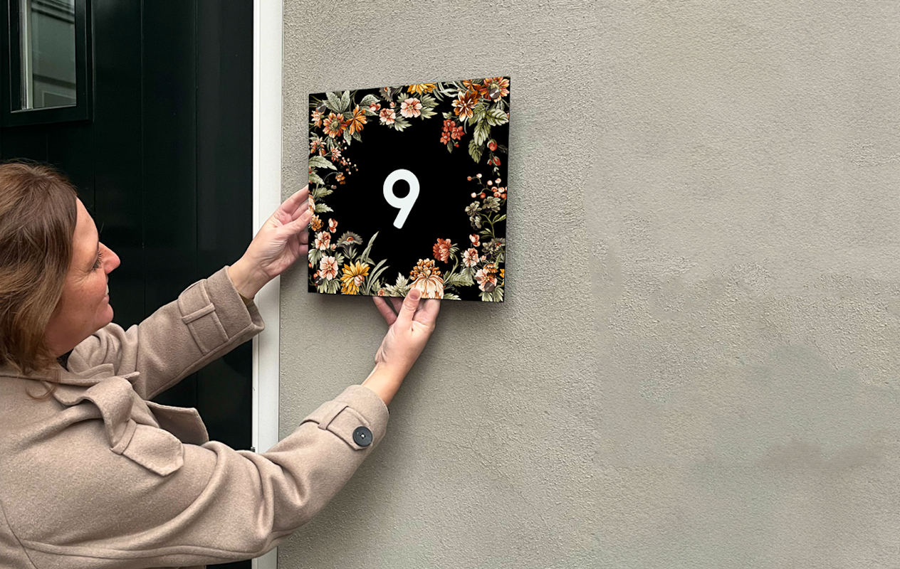 Panneau de Numéro de Maison personnalisé (ø 20cm)