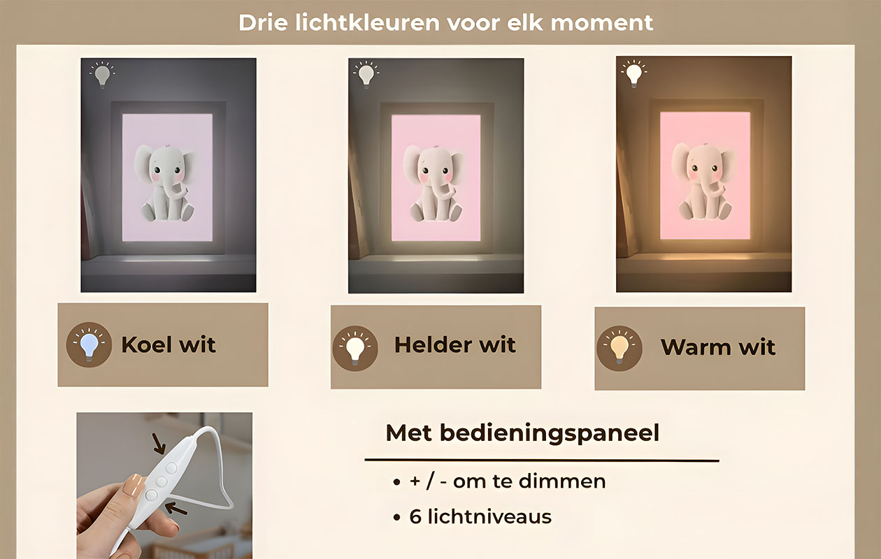 Ontvang €55 korting op je eigen nachtlampje met naam (Keuze uit 1000+ designs)