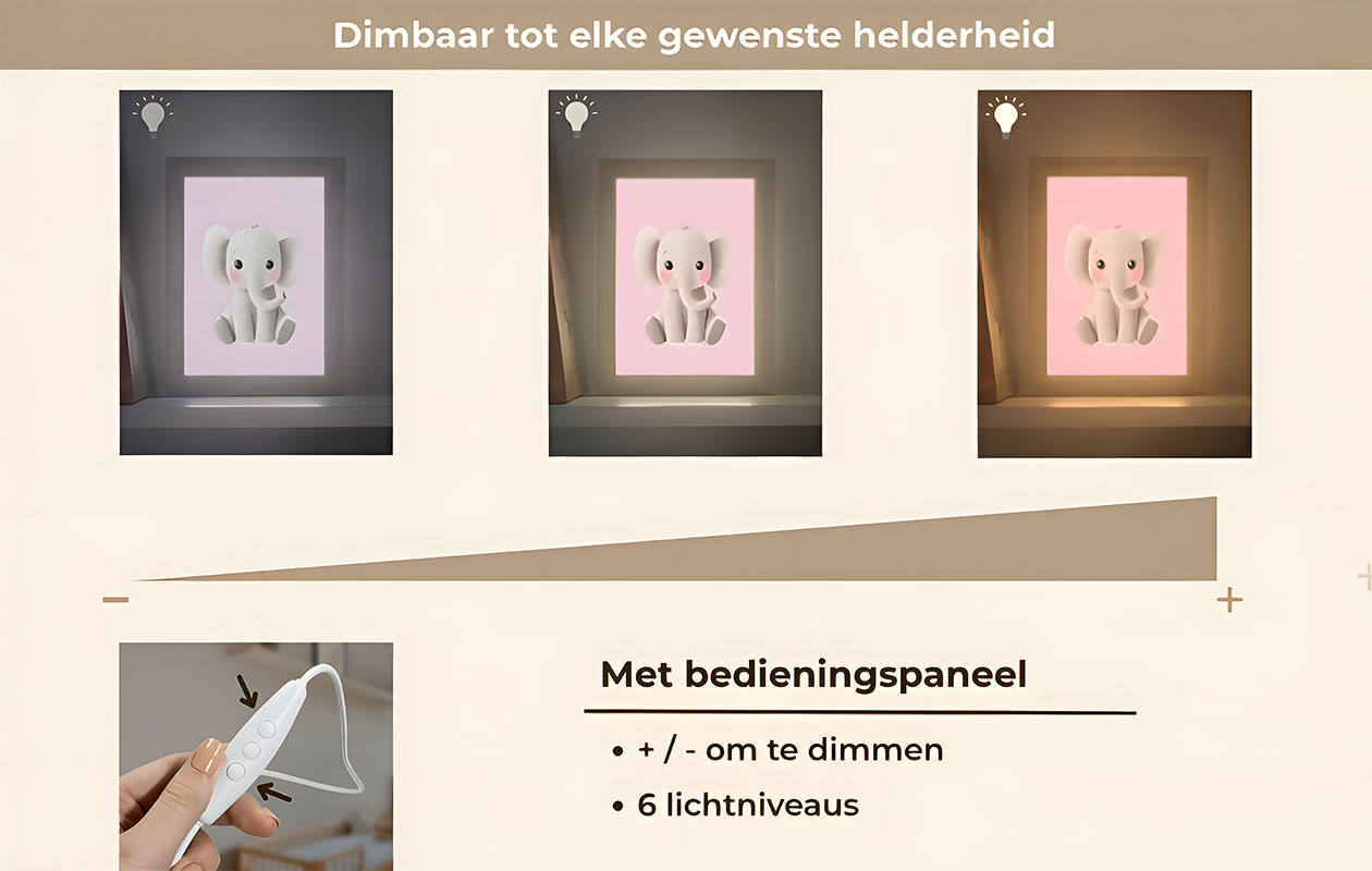 Ontvang €55 korting op je eigen nachtlampje met naam (Keuze uit 1000+ designs)