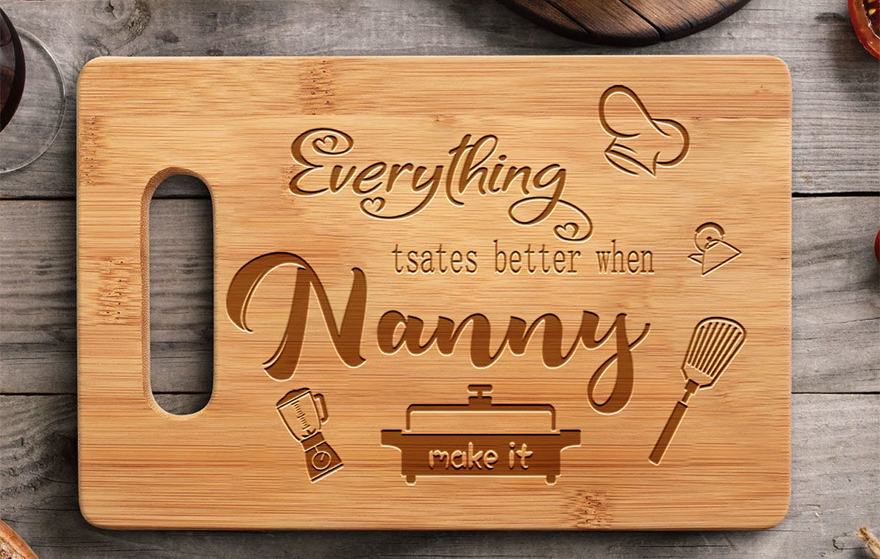 Ontvang €40 korting op een gepersonaliseerde snijplank
