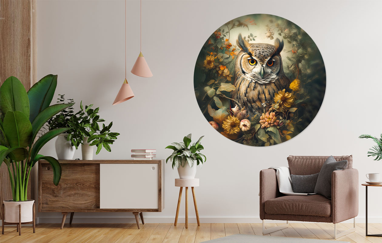 Voucher t.w.v. €100 voor behangcirkel met collectiebeeld (ø 120 cm)