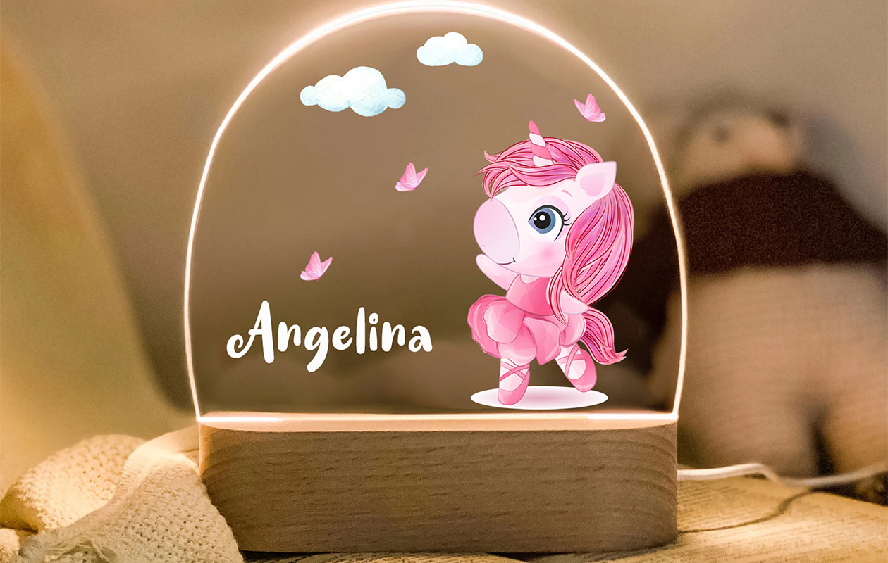 Ontvang €50 korting op een gepersonaliseerd kindernachtlampje