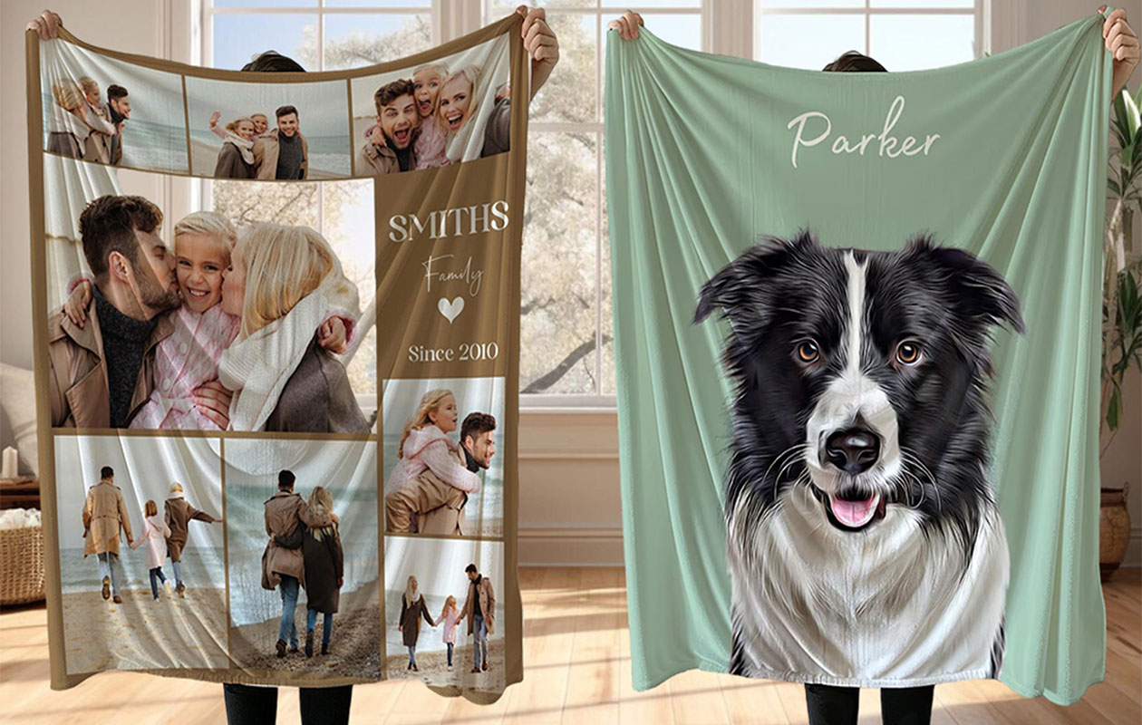 Ontvang €55 korting op een gepersonaliseerde deken