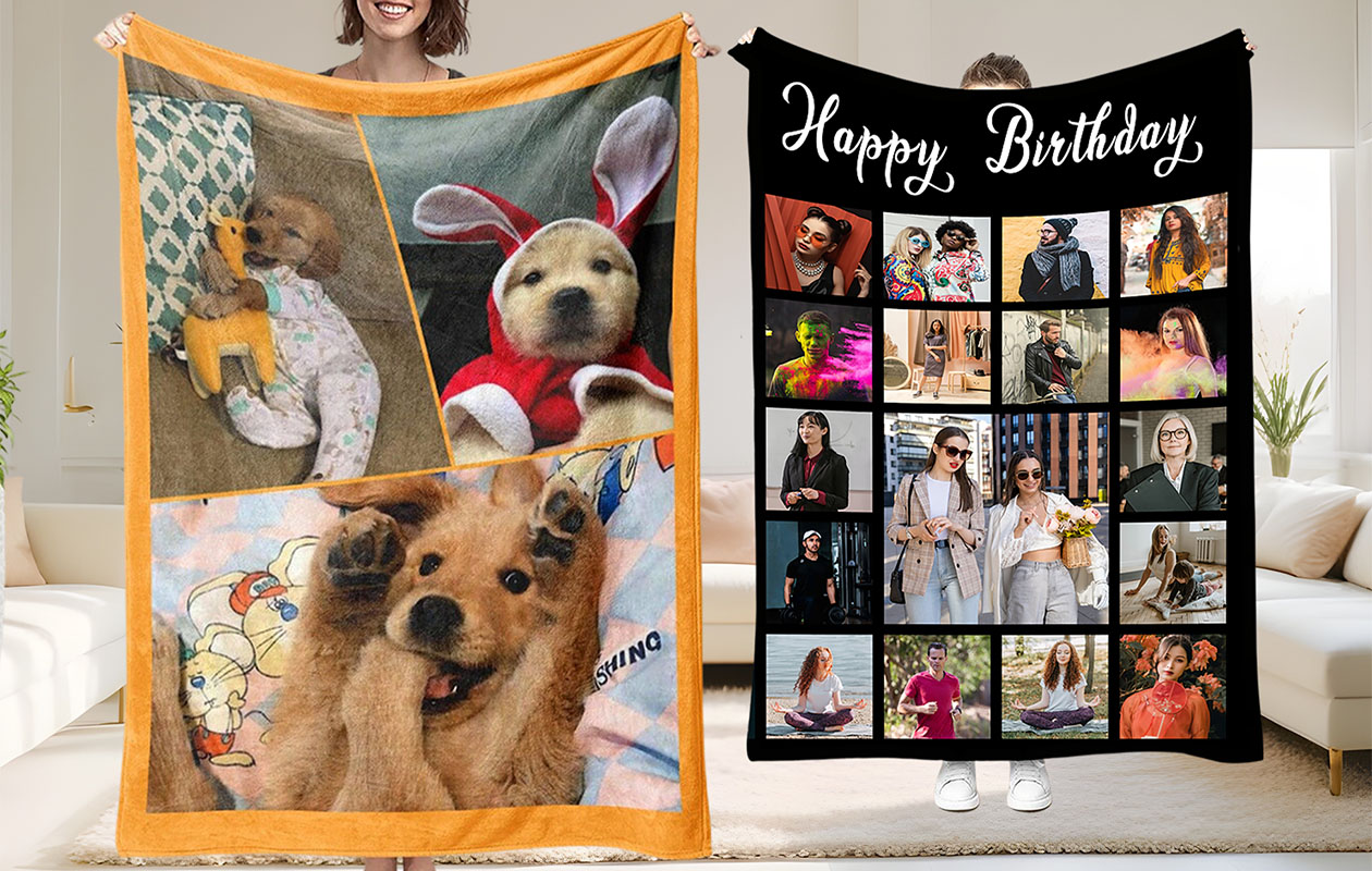 Ontvang €60 korting op een gepersonaliseerde deken