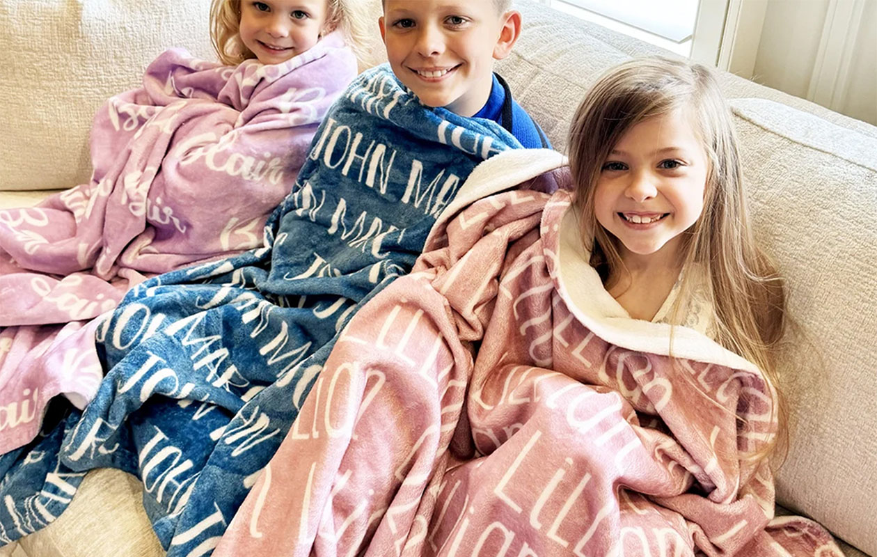 Ontvang €55 korting op een gepersonaliseerde deken