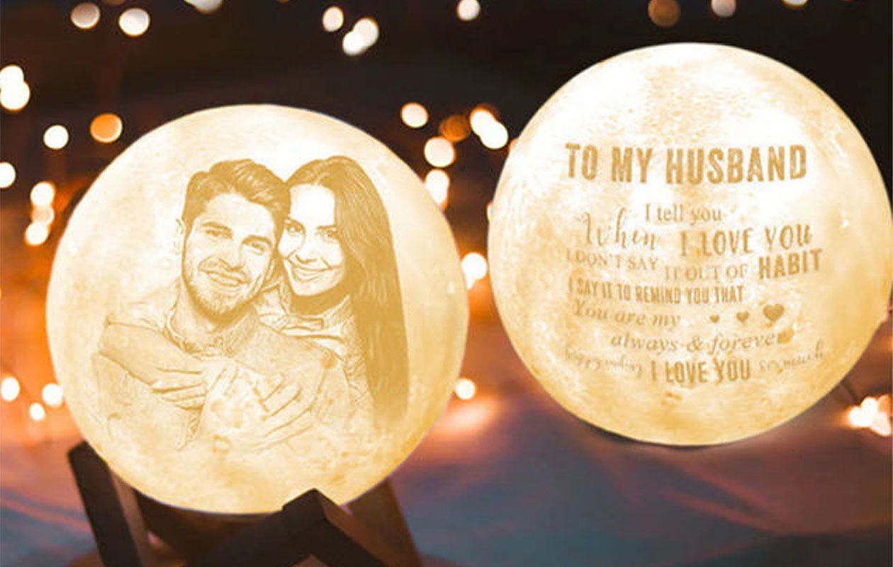 Ontvang €50 korting op jouw gepersonaliseerde maanlamp