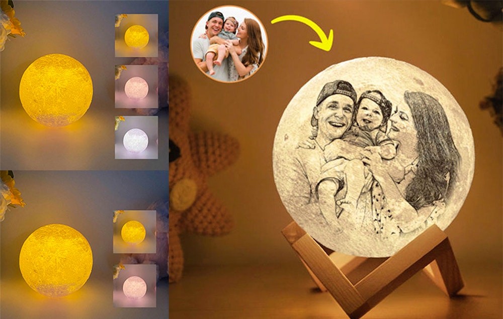 Ontvang €50 korting op jouw gepersonaliseerde maanlamp