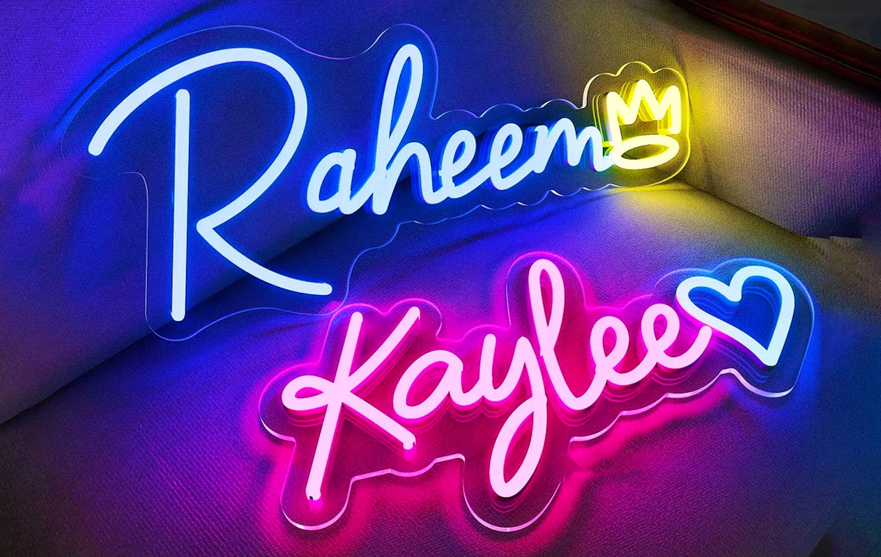 Ontvang €30 korting op jouw gepersonaliseerde neonlamp