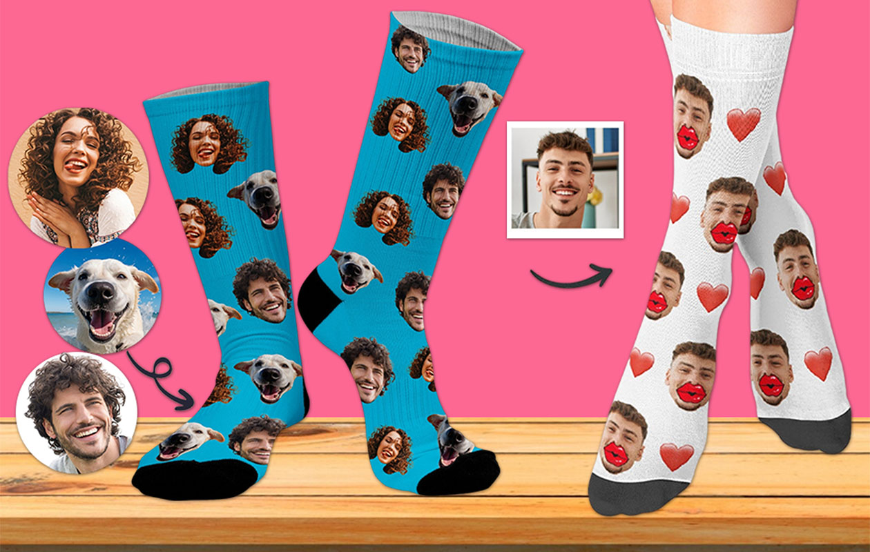 Ontvang €20 korting op jouw gepersonaliseerde sokken