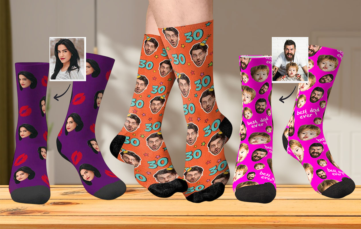 Ontvang €20 korting op jouw gepersonaliseerde sokken