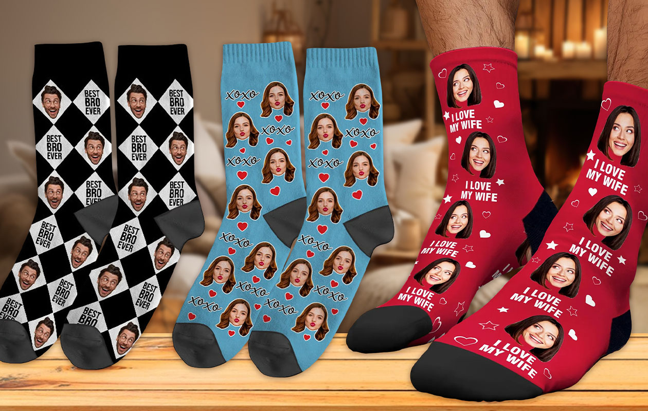 Ontvang €20 korting op jouw gepersonaliseerde sokken