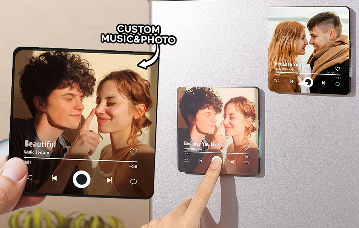 Ontvang €20 korting op een gepersonaliseerde Spotify koelkastmagneet