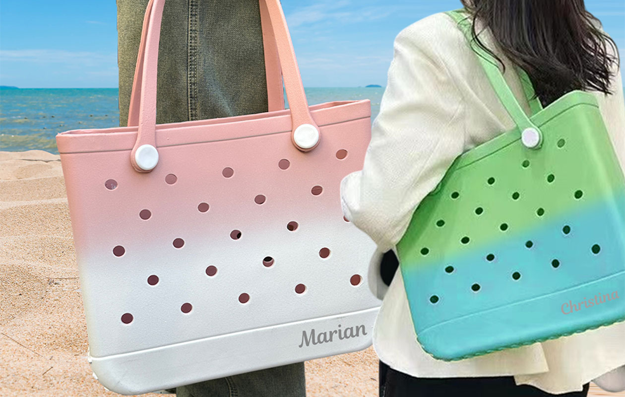 Ontvang €55 korting op een gepersonaliseerde strandtas