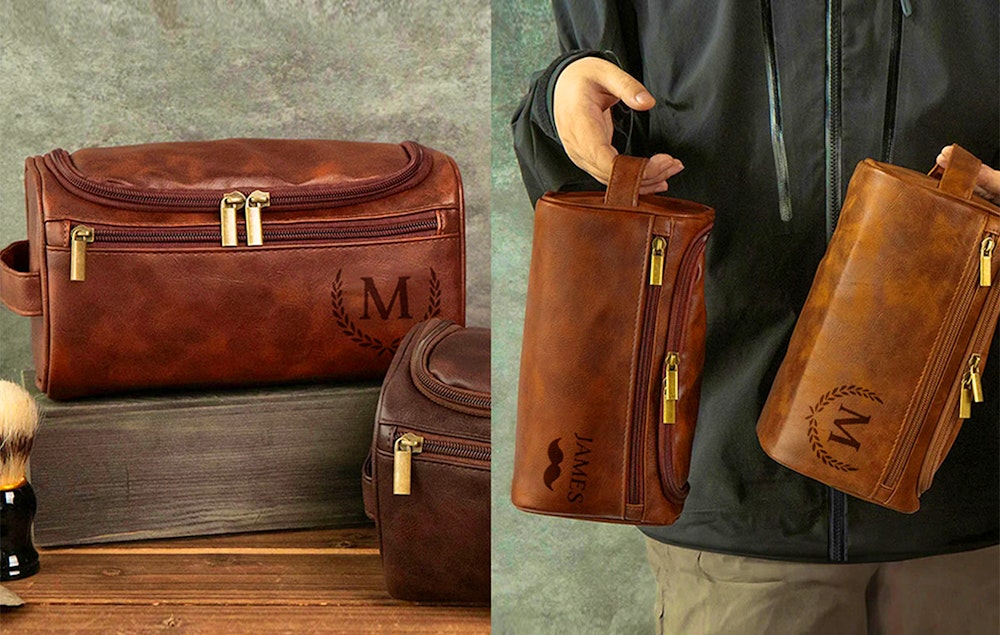  Ontvang €55 korting op jouw toilettas met naam of logo