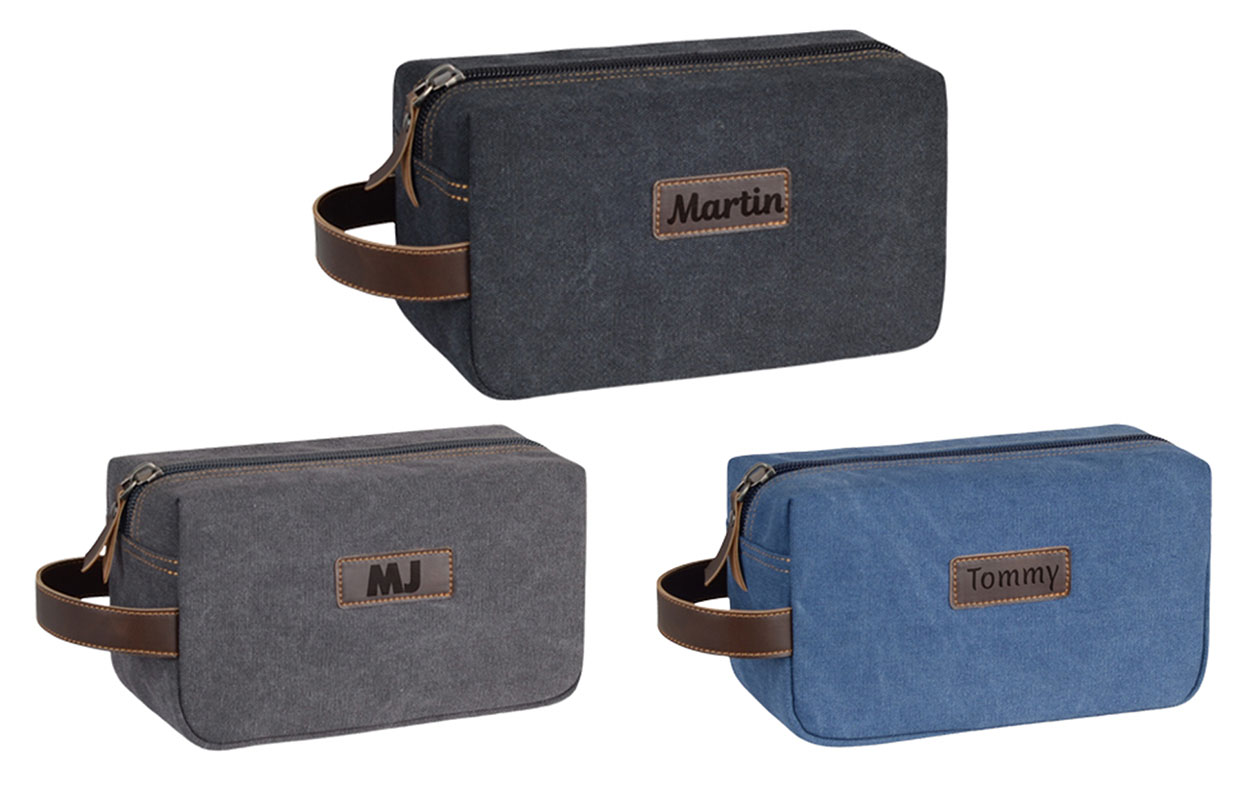  Ontvang €55 korting op jouw toilettas met naam of logo