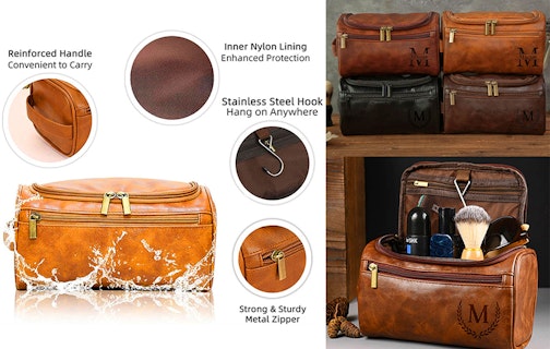  Ontvang €55 korting op jouw toilettas met naam of logo