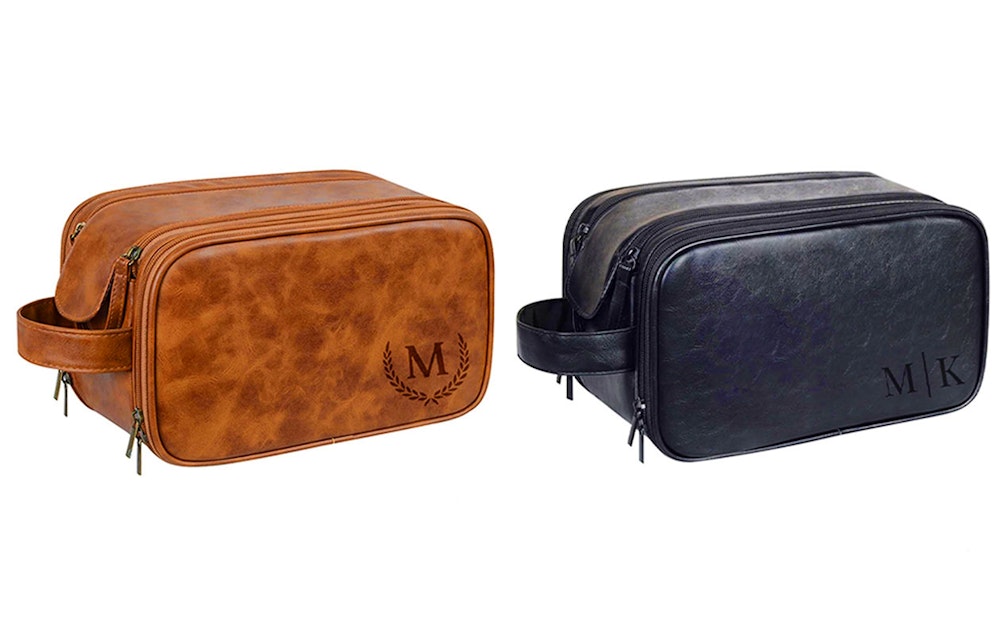  Ontvang €55 korting op jouw toilettas met naam of logo