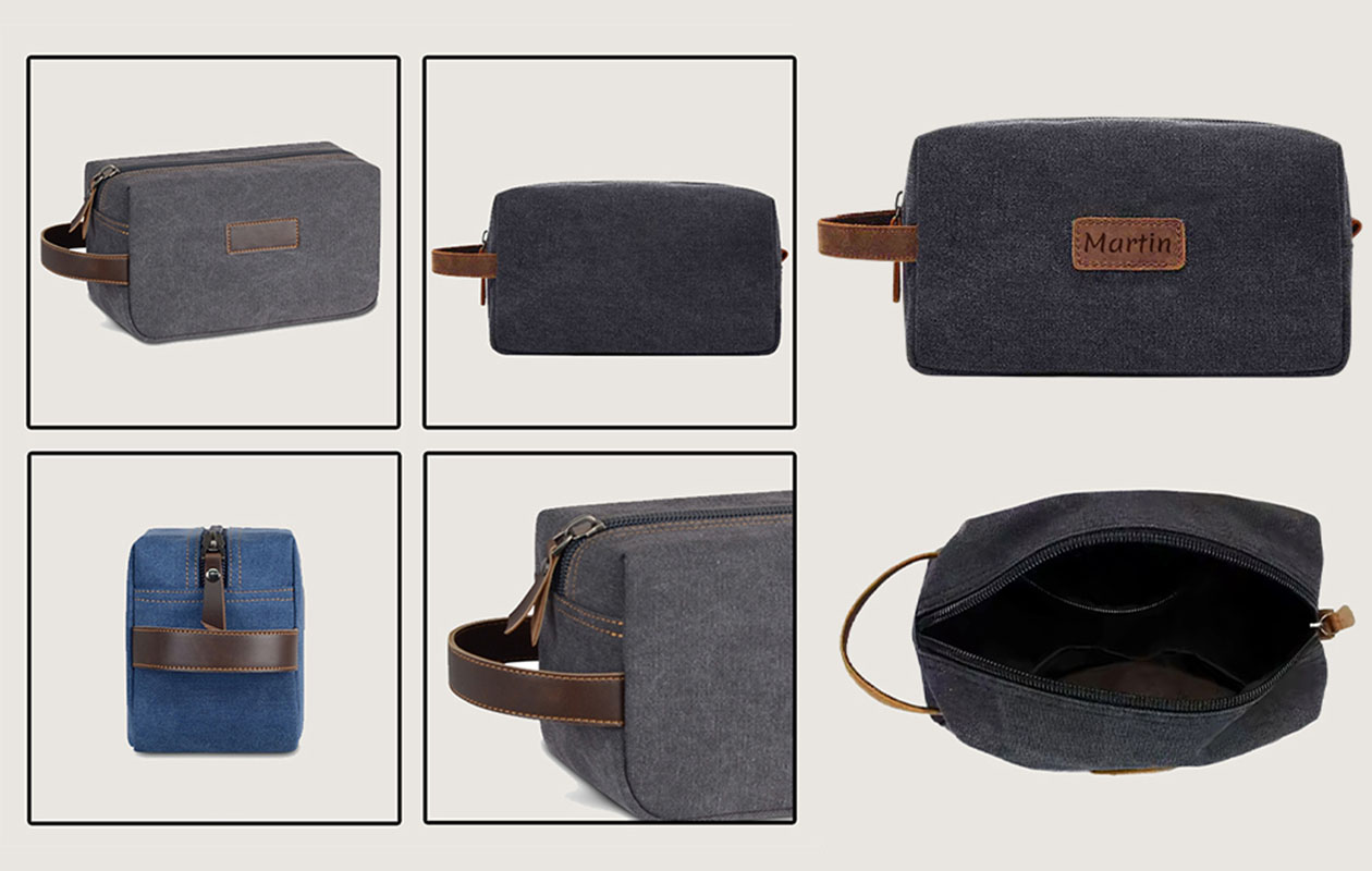  Ontvang €55 korting op jouw toilettas met naam of logo