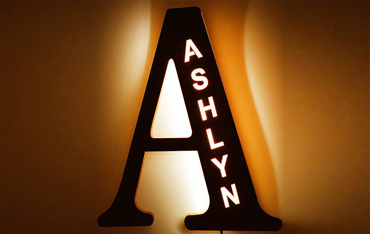 Ontvang €45 korting voor een gepersonaliseerde wandlamp