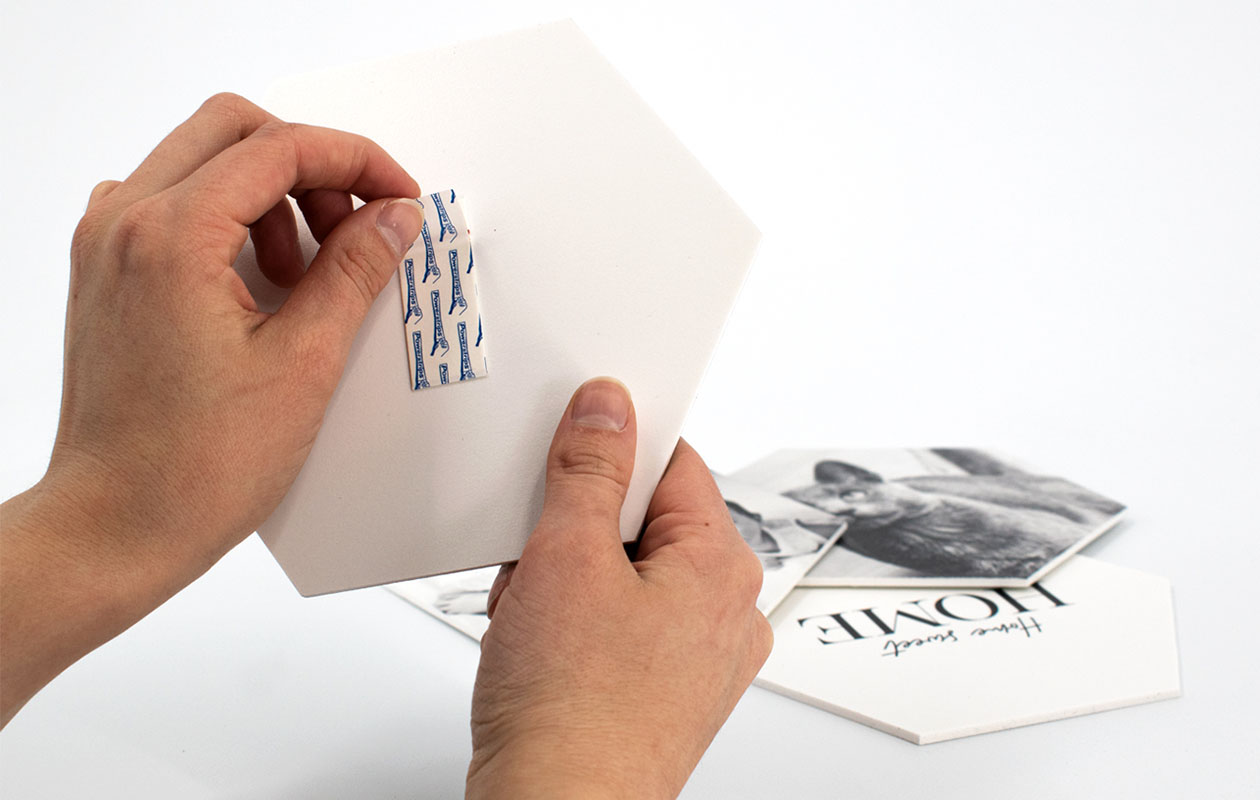 Ontvang €110 korting op een foto op hexagon – 8 stuks (22 x 19 cm)