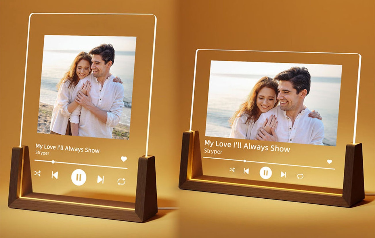 Ontvang €65 korting voor een muzieklampje met foto