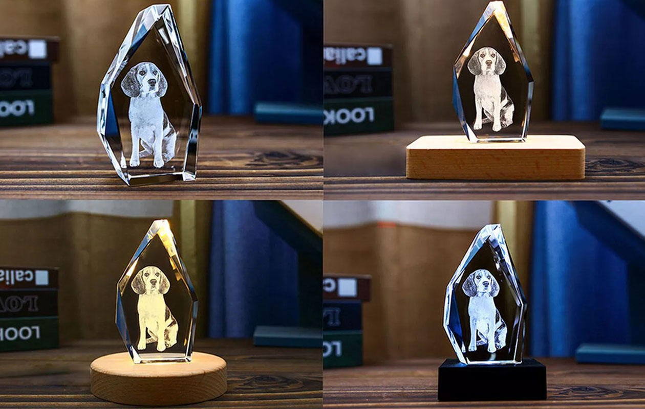 Voucher t.w.v. € 60,- voor een 3D-foto in kristal