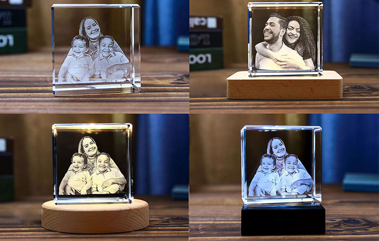 Voucher t.w.v. € 60,- voor een 3D-foto in kristal